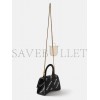 BALENCIAGA BLACK HOURGLASS XS CRYSTAL-EMBELLISHED HANDBAG  BALENCIAGA  MATCHESFASHION US (19*12*6.6cm)