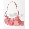 BALENCIAGA PINK CAGOLE XS CROCODILE-EFFECT LEATHER SHOULDER BAG  BALENCIAGA  MATCHESFASHION US (27*13*6cm)