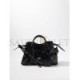 BALENCIAGA BLACK NEO CAGOLE CITY GRAINED-LEATHER SHOULDER BAG  BALENCIAGA  MATCHESFASHION US (38*23*16cm)