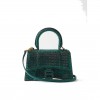 BALENCIAGA GREEN HOURGLASS XS CRYSTAL-EMBELLISHED CROSS-BODY BAG  BALENCIAGA  MATCHESFASHION US (19*12.1*7.6cm)