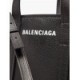 BALENCIAGA BLACK EVERYDAY LOGO-PRINT LEATHER TOTE BAG  BALENCIAGA  MATCHESFASHION US (22.5*14.5*10cm)