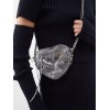 BALENCIAGA SILVER LE CAGOLE HEART METALLIC-LEATHER CROSS-BODY BAG  BALENCIAGA  MATCHESFASHION US (16*14*4cm)