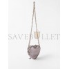 BALENCIAGA SILVER LE CAGOLE HEART METALLIC-LEATHER CROSS-BODY BAG  BALENCIAGA  MATCHESFASHION US (16*14*4cm)