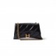 BALENCIAGA BLACK CRUSH XS QUILTED-LEATHER CROSS-BODY BAG  BALENCIAGA  MATCHESFASHION US (21.5*11*5cm)