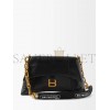 BALENCIAGA BLACK DOWNTOWN S CHAIN-HANDLE LEATHER SHOULDER BAG  BALENCIAGA  MATCHESFASHION US (28.5*17.5*10.1cm)