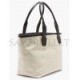 BALENCIAGA NEUTRAL PARIS LOGO-PRINT LEATHER-TRIM CANVAS TOTE BAG  BALENCIAGA  MATCHESFASHION US (41.1*25.1*17.5cm)