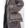 BALENCIAGA GREY CRUSH MEDIUM CREASED-LEATHER SHOULDER BAG  BALENCIAGA  MATCHESFASHION US (30.4*20.5*10.1cm)