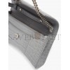 BALENCIAGA GREY HOURGLASS CROC-EFFECT LEATHER CROSS-BODY BAG  BALENCIAGA  MATCHESFASHION US (19.8*12.1*5cm)