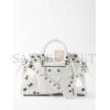 BALENCIAGA WHITE NEO CAGOLE CITY LEATHER SHOULDER BAG  BALENCIAGA  MATCHESFASHION US (28.3*24.1*16.7cm)