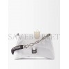 BALENCIAGA WHITE DOWNTOWN CHAIN-STRAP LEATHER SHOULDER BAG  BALENCIAGA  MATCHESFASHION US (29.2*18*10.6cm)