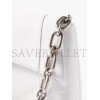 BALENCIAGA WHITE DOWNTOWN CHAIN-STRAP LEATHER SHOULDER BAG  BALENCIAGA  MATCHESFASHION US (29.2*18*10.6cm)