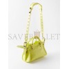 BALENCIAGA YELLOW NEO CAGOLE XS STUDDED LEATHER CROSS-BODY BAG  BALENCIAGA  MATCHESFASHION US (25.1*16*11cm)