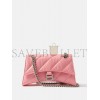 BALENCIAGA PINK CRUSH SMALL QUILTED-LEATHER SHOULDER BAG  BALENCIAGA  MATCHESFASHION US (25.4*15.2*10.1cm)