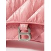 BALENCIAGA PINK CRUSH SMALL QUILTED-LEATHER SHOULDER BAG  BALENCIAGA  MATCHESFASHION US (25.4*15.2*10.1cm)