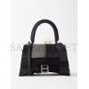 BALENCIAGA BLUE HOURGLASS S EMBELLISHED DENIM BAG  BALENCIAGA  MATCHESFASHION US (22.8*16.5*20cm)