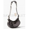 BALENCIAGA GREY CAGOLE S CROC-EFFECT LEATHER SHOULDER BAG  BALENCIAGA  MATCHESFASHION US (29*16*7cm)