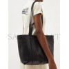 BALENCIAGA BLACK BARBES M CRINKLED-LEATHER TOTE BAG  BALENCIAGA  MATCHESFASHION US (40.8*29.2*13.9cm)