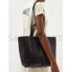 BALENCIAGA BLACK BARBES M CRINKLED-LEATHER TOTE BAG  BALENCIAGA  MATCHESFASHION US (40.8*29.2*13.9cm)