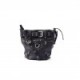 BALENCIAGA BLACK EMO XS LEATHER BUCKET BAG  BALENCIAGA  MATCHESFASHION US (23*21*10.5cm)