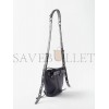 BALENCIAGA BLACK EMO XS LEATHER BUCKET BAG  BALENCIAGA  MATCHESFASHION US (23*21*10.5cm)