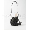 BALENCIAGA BLACK LE CAGOLE XS CRINKLED-LEATHER BUCKET BAG  BALENCIAGA  MATCHESFASHION US (22*20*15cm)