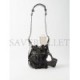 BALENCIAGA BLACK LE CAGOLE XS CRINKLED-LEATHER BUCKET BAG  BALENCIAGA  MATCHESFASHION US (22*20*15cm)