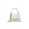 BALENCIAGA WHITE HOURGLASS MINI CROCODILE-EFFECT CROSS-BODY BAG  BALENCIAGA  MATCHESFASHION US (12*8*4.6cm)