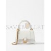 BALENCIAGA WHITE HOURGLASS MINI CROCODILE-EFFECT CROSS-BODY BAG  BALENCIAGA  MATCHESFASHION US (12*8*4.6cm)