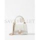 BALENCIAGA WHITE HOURGLASS MINI CROCODILE-EFFECT CROSS-BODY BAG  BALENCIAGA  MATCHESFASHION US (12*8*4.6cm)