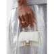 BALENCIAGA WHITE HOURGLASS MINI CROCODILE-EFFECT CROSS-BODY BAG  BALENCIAGA  MATCHESFASHION US (12*8*4.6cm)