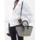 BALENCIAGA BLACK BISTRO XS WOVEN FAUX-LEATHER BASKET BAG  BALENCIAGA  MATCHESFASHION US (37*20*12.7cm)