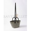 BALENCIAGA BLACK BISTRO XS WOVEN FAUX-LEATHER BASKET BAG  BALENCIAGA  MATCHESFASHION US (37*20*12.7cm)