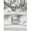 BALENCIAGA SILVER CRUSH S QUILTED CREASED-LEATHER SHOULDER BAG  BALENCIAGA  MATCHESFASHION US (25.4*14.9*10cm)