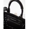 BALENCIAGA BLACK BISTRO XS WOVEN FAUX-LEATHER BASKET BAG  BALENCIAGA  MATCHESFASHION US (39*20*18cm)