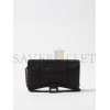 BALENCIAGA BLACK HOURGLASS CRYSTAL-EMBELLISHED CROSS-BODY BAG  BALENCIAGA  MATCHESFASHION US (20*11.3*6cm)