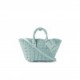 BALENCIAGA GREEN BISTRO XS WOVEN FAUX-LEATHER BASKET BAG  BALENCIAGA  MATCHESFASHION US (22*20*12.5cm)