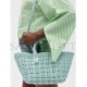 BALENCIAGA GREEN BISTRO XS WOVEN FAUX-LEATHER BASKET BAG  BALENCIAGA  MATCHESFASHION US (22*20*12.5cm)