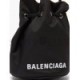 BALENCIAGA BLACK WHEEL XS CANVAS BUCKET BAG  BALENCIAGA  MATCHESFASHION US (19*14.2*14.2cm)