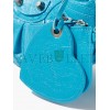 BALENCIAGA BLUE CAGOLE XS CROC-EFFECT LEATHER SHOULDER BAG  BALENCIAGA  MATCHESFASHION US (25*12*6cm)