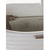 BALENCIAGA WHITE XX BB-LOGO CROCODILE-EFFECT LEATHER SHOULDER BAG  BALENCIAGA  MATCHESFASHION US (22.8*16.5*4cm)