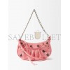 BALENCIAGA PINK LE CAGOLE MINI CROC-EFFECT LEATHER SHOULDER BAG  BALENCIAGA  MATCHESFASHION US (20*10*3.5cm)