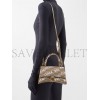 BALENCIAGA BEIGE HOURGLASS S LOGO-PRINT CANVAS BAG  BALENCIAGA  MATCHESFASHION US (22.8*16.5*10cm)