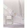 BALENCIAGA WHITE HOURGLASS XS CRYSTAL-LOGO LEATHER BAG  BALENCIAGA  MATCHESFASHION US (19*11.5*7.5cm)