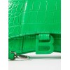 BALENCIAGA GREEN HOURGLASS XS CROC-EFFECT LEATHER CROSS-BODY BAG  BALENCIAGA  MATCHESFASHION US (19*12.1*7.6cm)