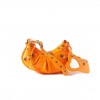 BALENCIAGA ORANGE CAGOLE XS CROC-EFFECT LEATHER SHOULDER BAG  BALENCIAGA  MATCHESFASHION US (25*15.2*6cm)