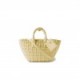 BALENCIAGA YELLOW BISTRO XS WOVEN FAUX-LEATHER BASKET BAG  BALENCIAGA  MATCHESFASHION US (22*20*12.5cm)