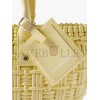 BALENCIAGA YELLOW BISTRO XS WOVEN FAUX-LEATHER BASKET BAG  BALENCIAGA  MATCHESFASHION US (22*20*12.5cm)