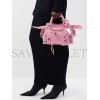 BALENCIAGA PINK NEO CAGOLE XS BB-LOGO DENIM CROSS-BODY BAG  BALENCIAGA  MATCHESFASHION US (25.5*16*11cm)