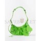 BALENCIAGA GREEN LE CAGOLE XS CROC-EFFECT LEATHER SHOULDER BAG  BALENCIAGA  MATCHESFASHION US (25*15.2*6cm)