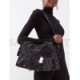 BALENCIAGA BLACK NEO CAGOLE CITY BB-LOGO DENIM SHOULDER BAG  BALENCIAGA  MATCHESFASHION US (39*25*18cm)